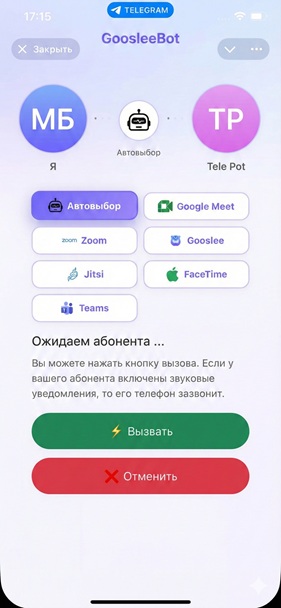Пример звонка шаг 5